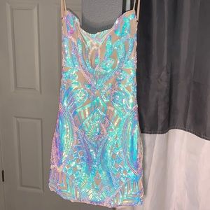 New, Backless, Body Giving, sparkly designer dress